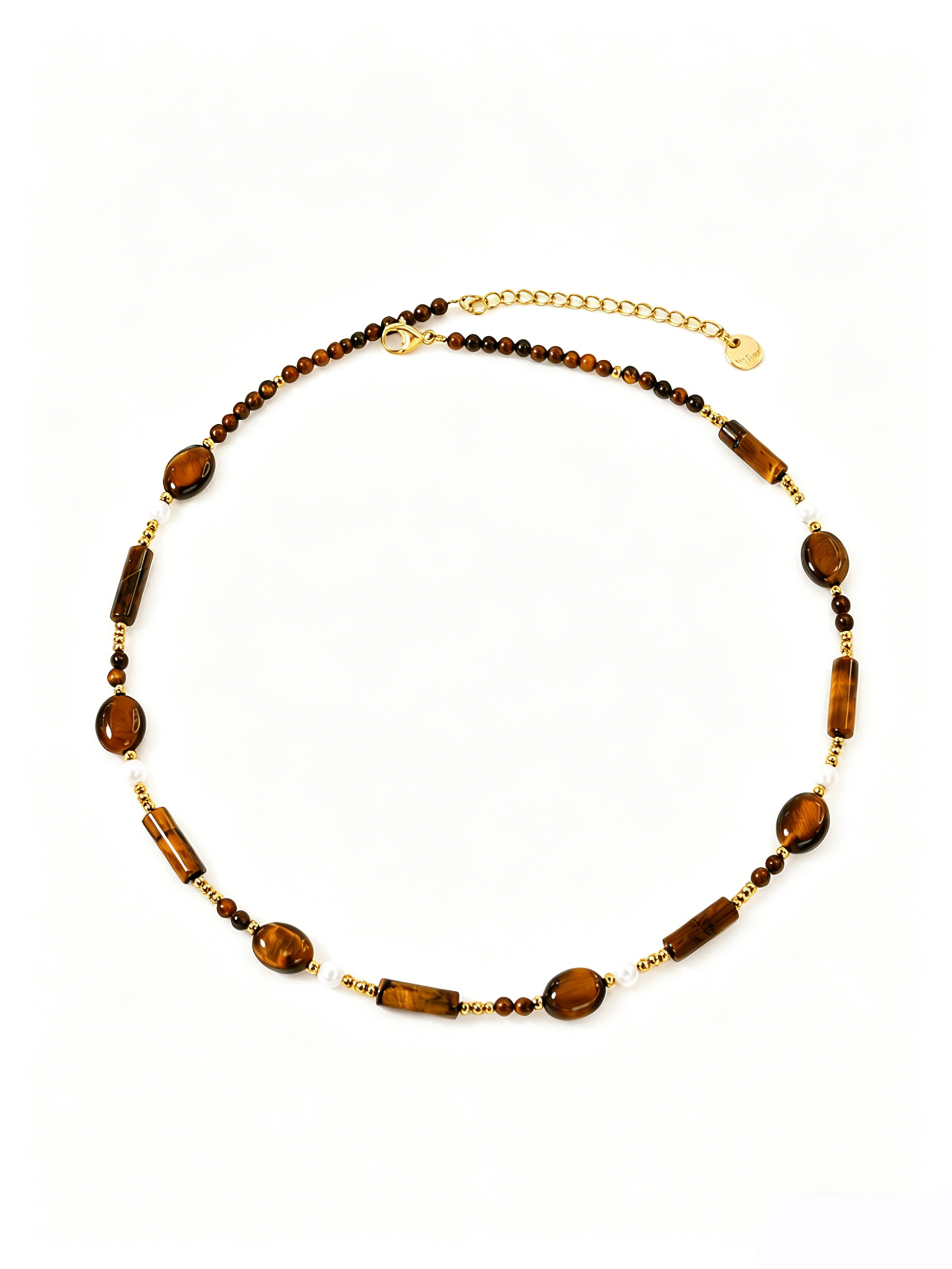 Tiger Eye Beaded Necklace